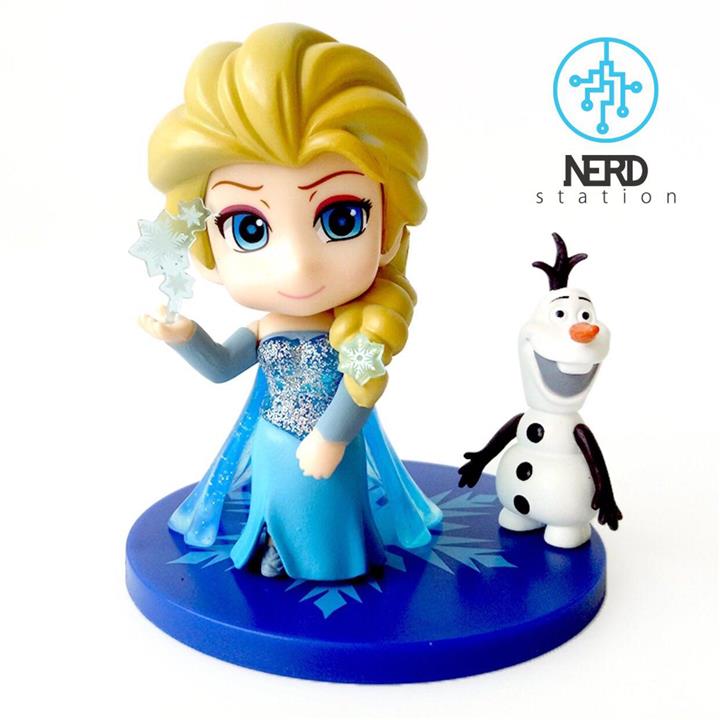 فیگور السا و اولاف همراه با پایه Elsa Olaf کپی برند Nendodroid – طرح اول